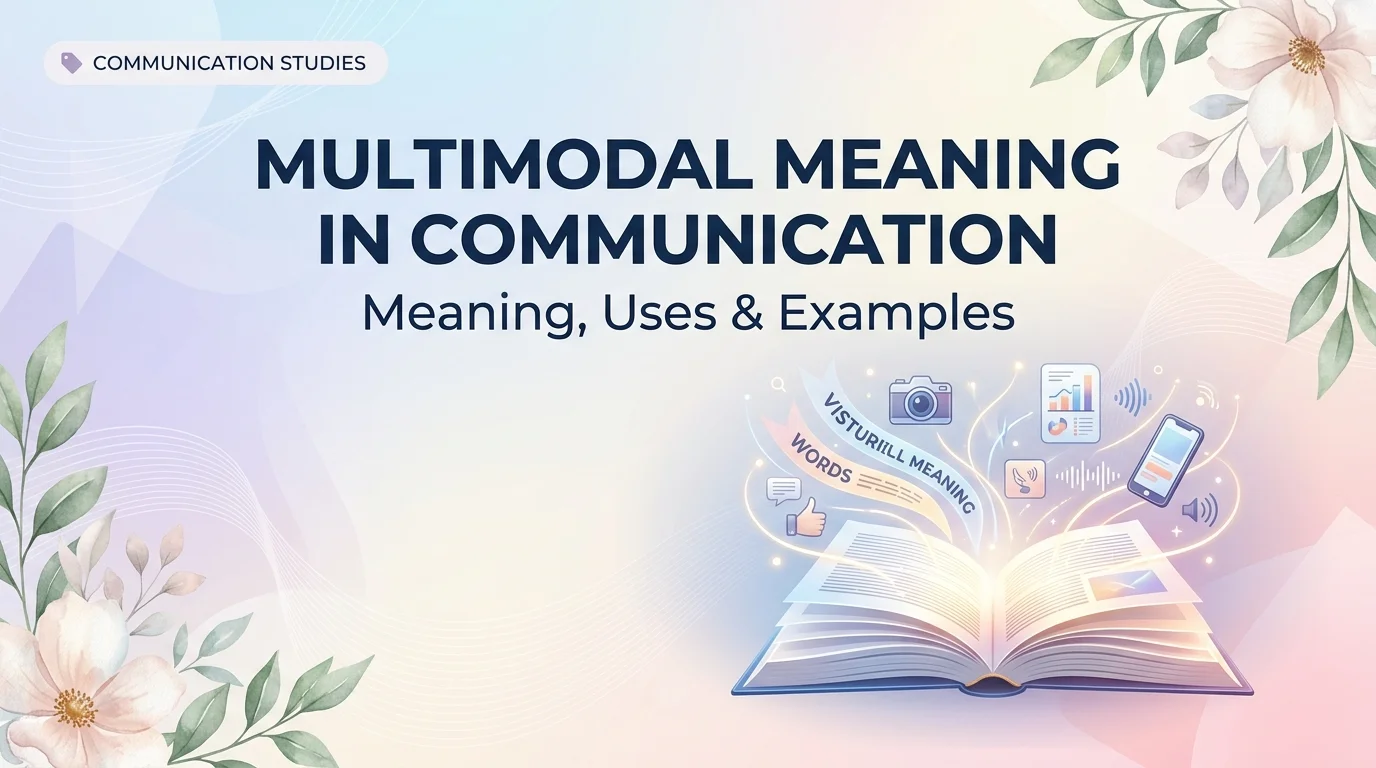 Multimodal Meaning in Communication
