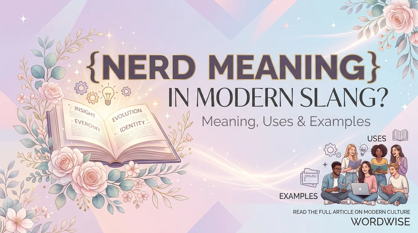 Nerd Meaning in Modern Slang
