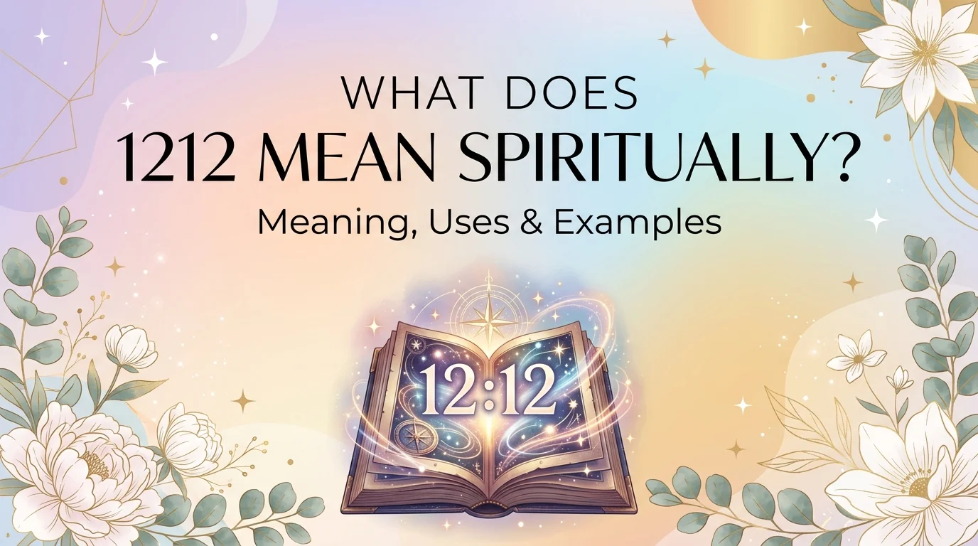 What Does 1212 Mean Spiritually