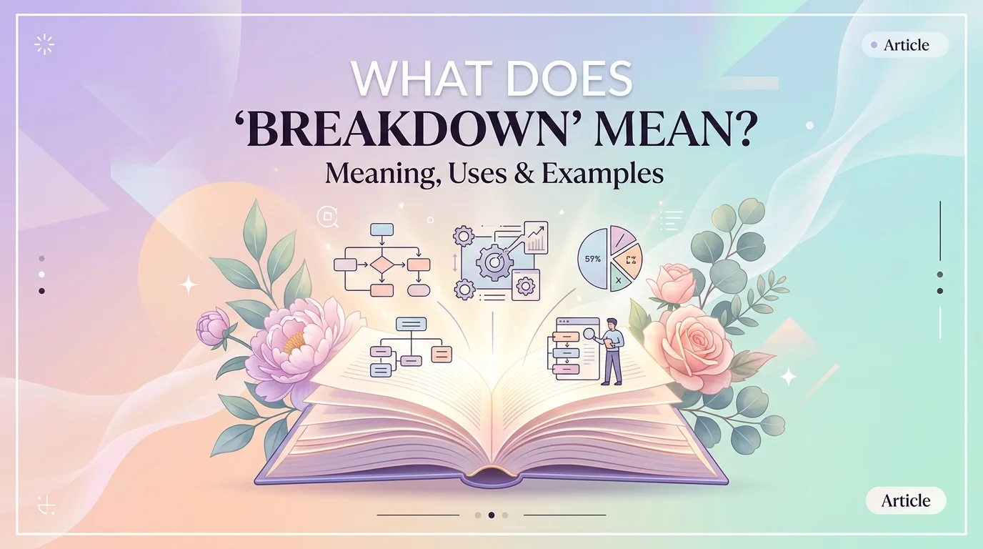 What Does Breakdown Mean