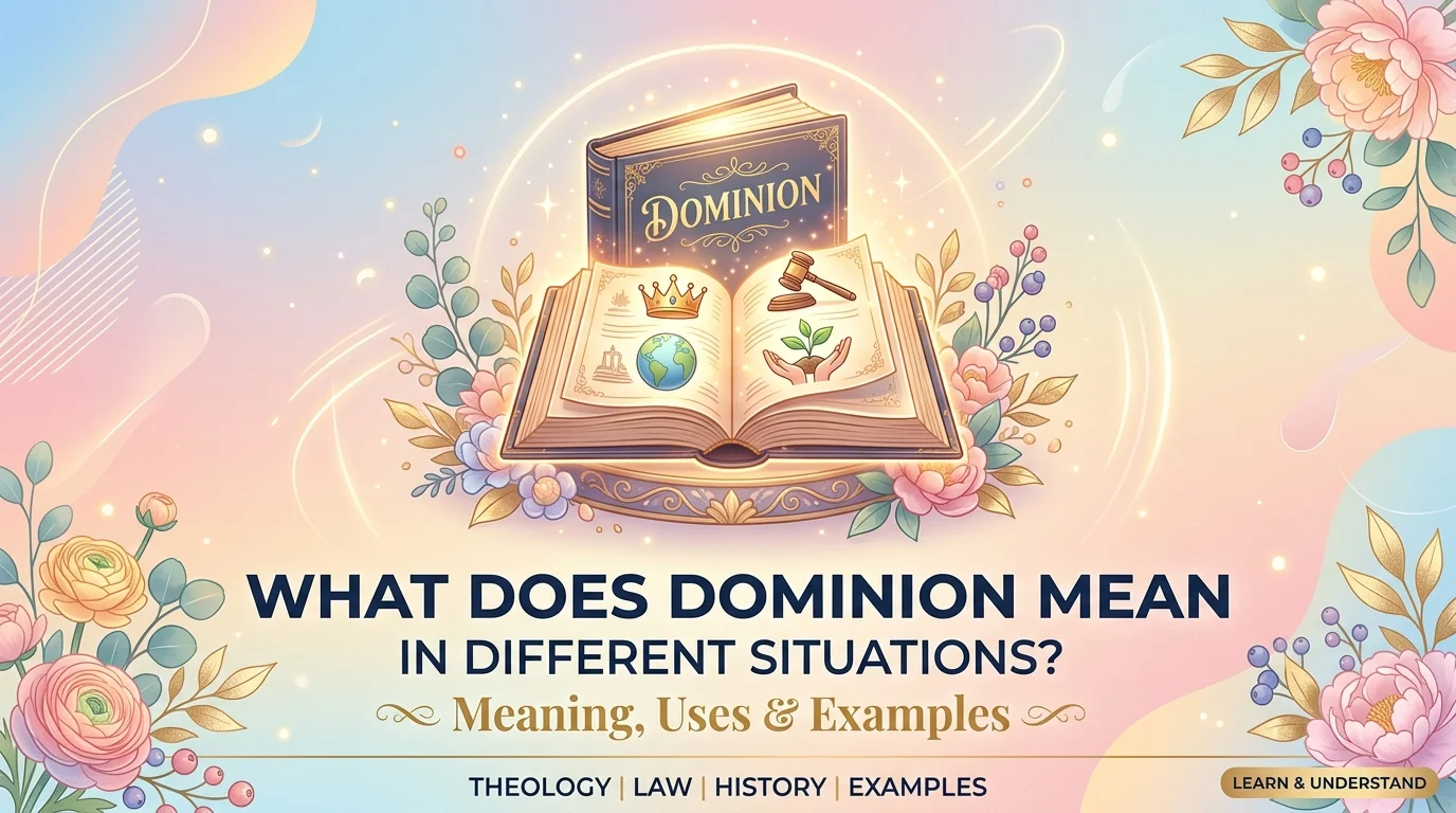 What Does Dominion Mean in Different Situations