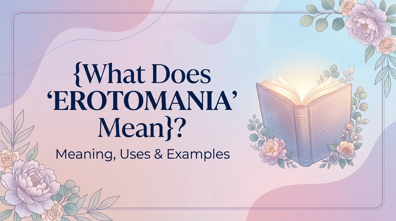 What Does Erotomania Mean