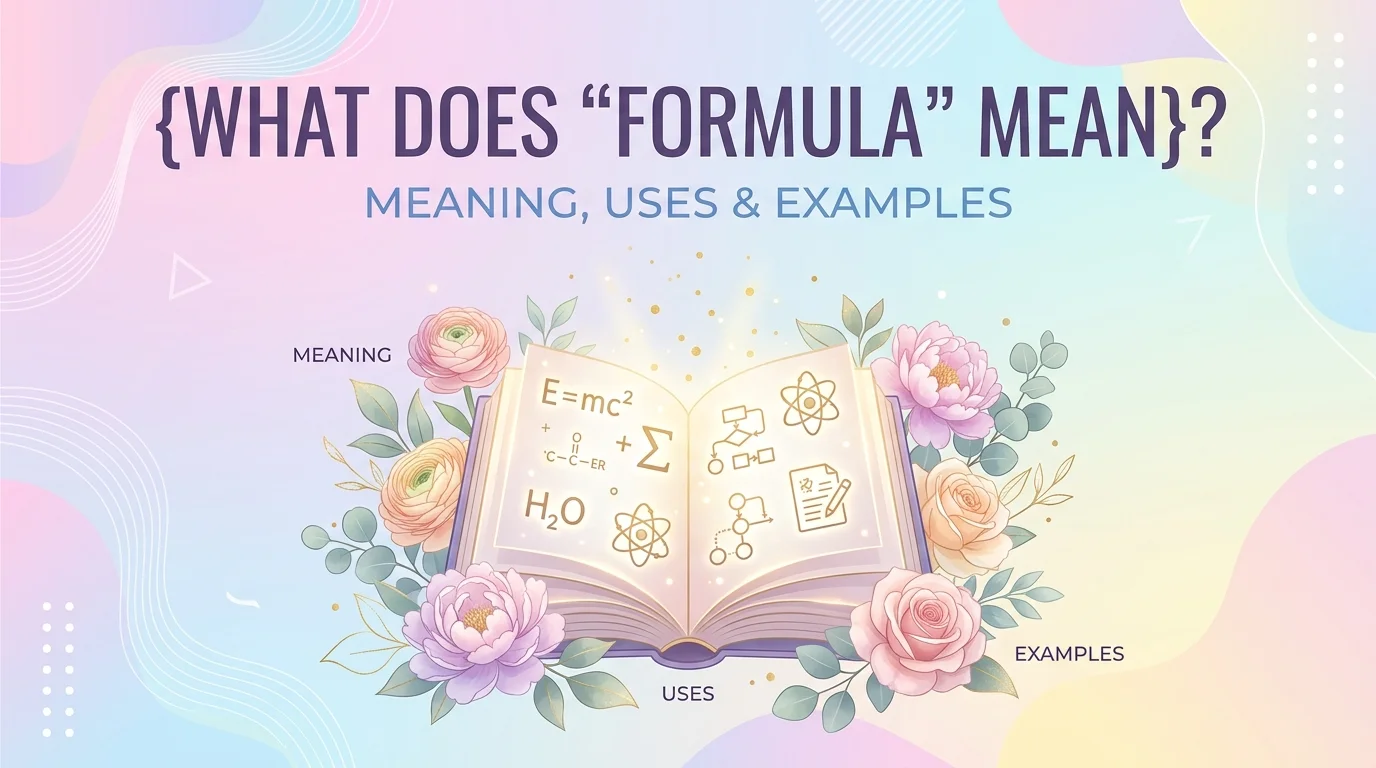 What Does Formula Mean