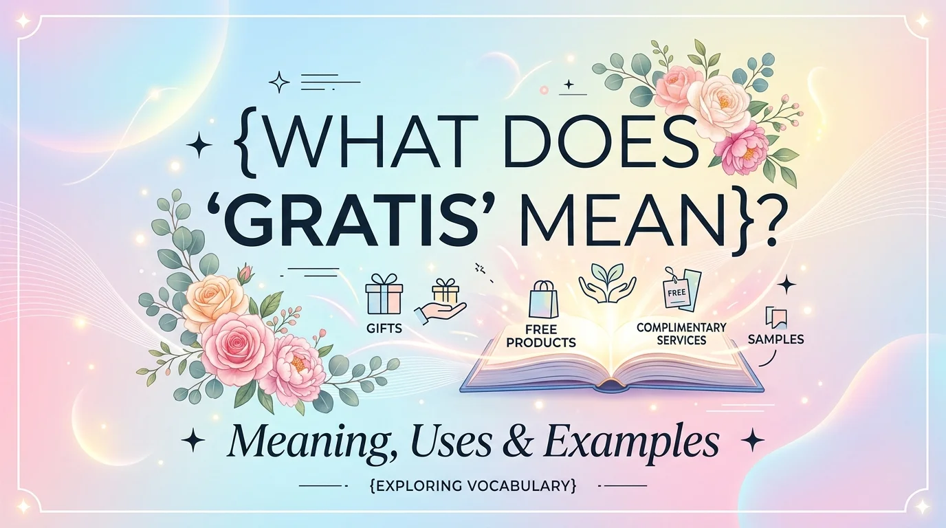 What Does Gratis Mean