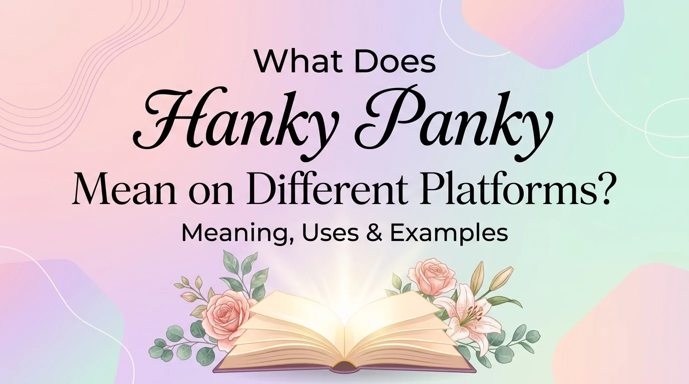 What Does Hanky Panky Mean on Different Platforms
