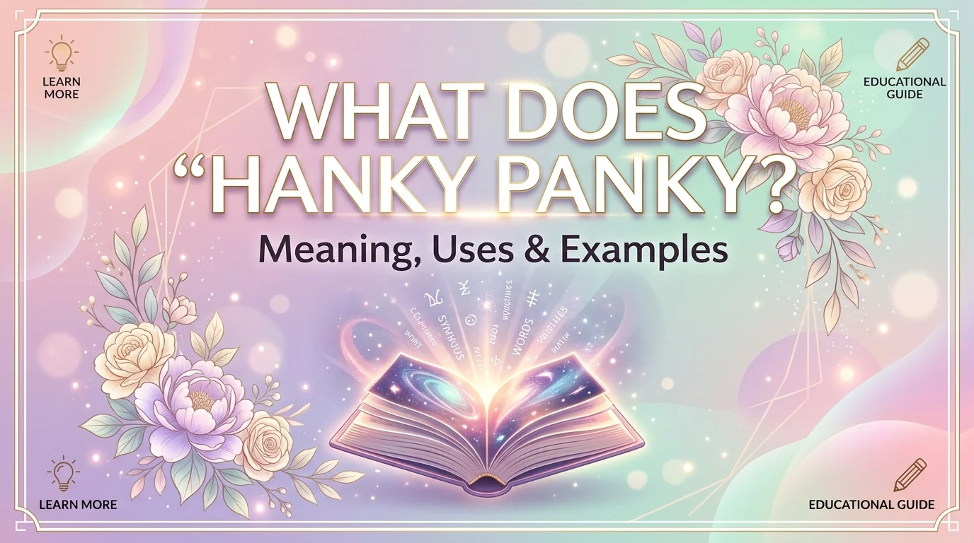 What Does Hanky Panky Mean