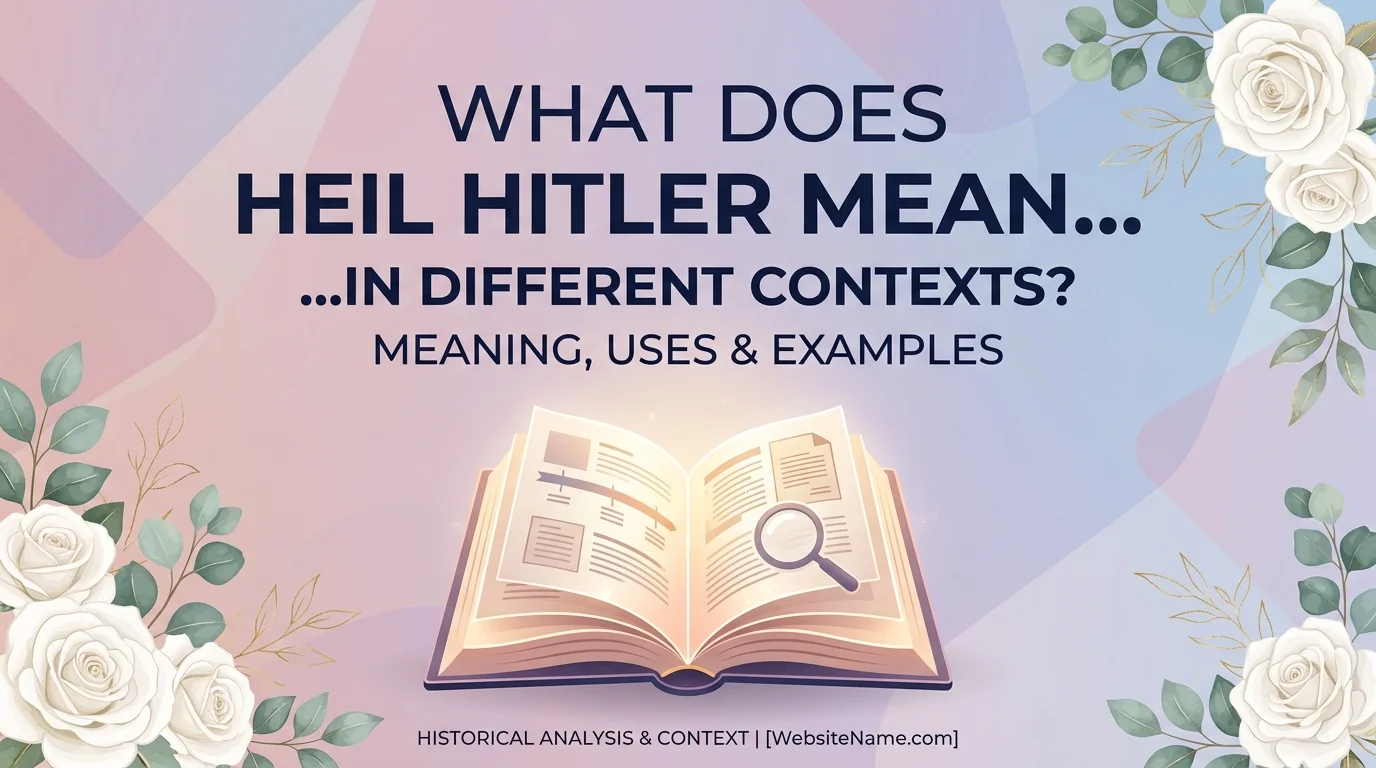 What Does Heil Hitler Mean in Different Contexts