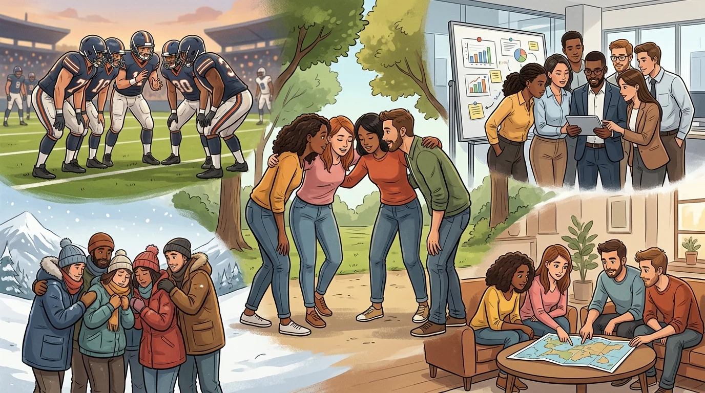 What Does Huddle Mean in Different Contexts