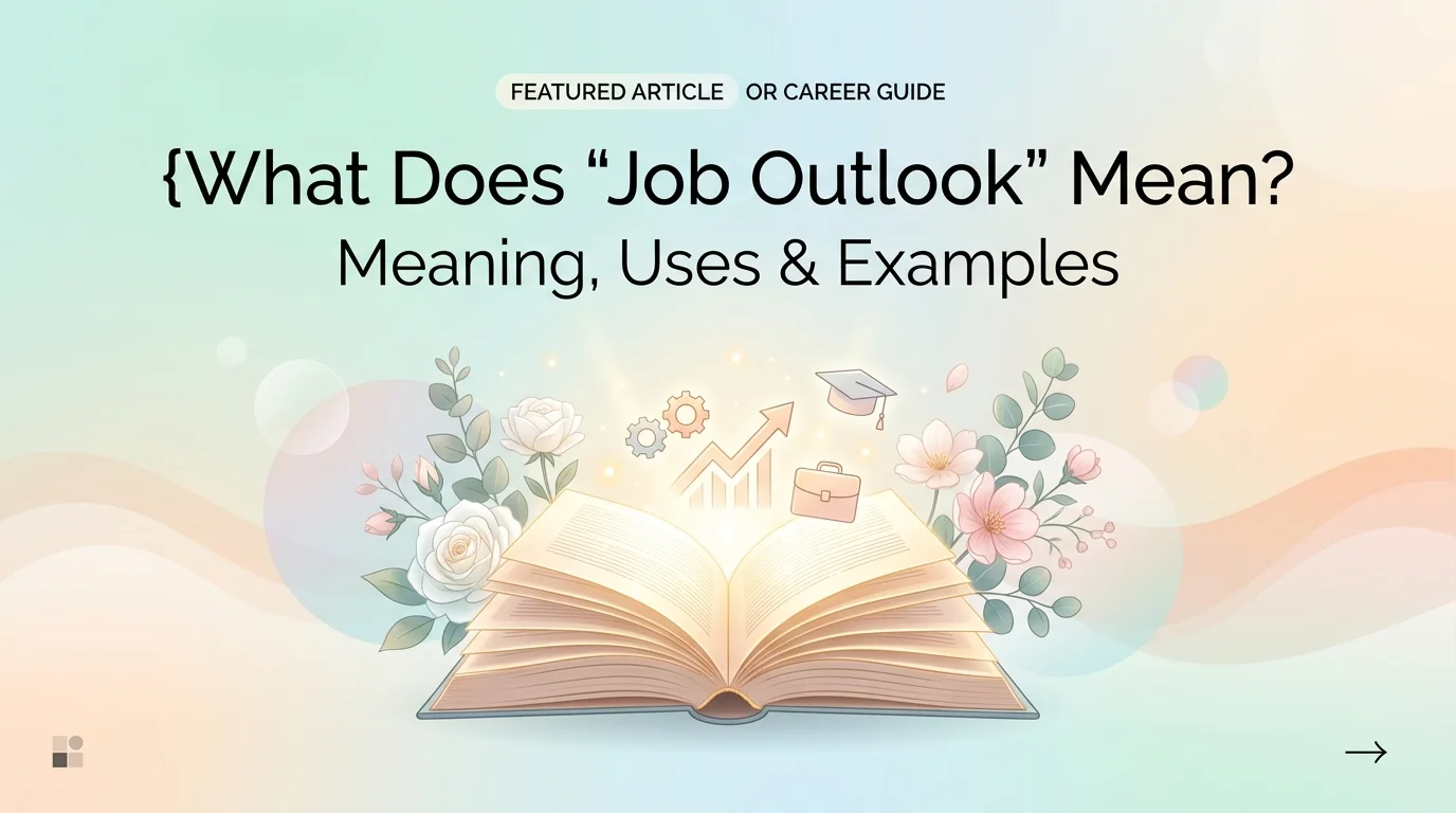 What Does Job Outlook Mean