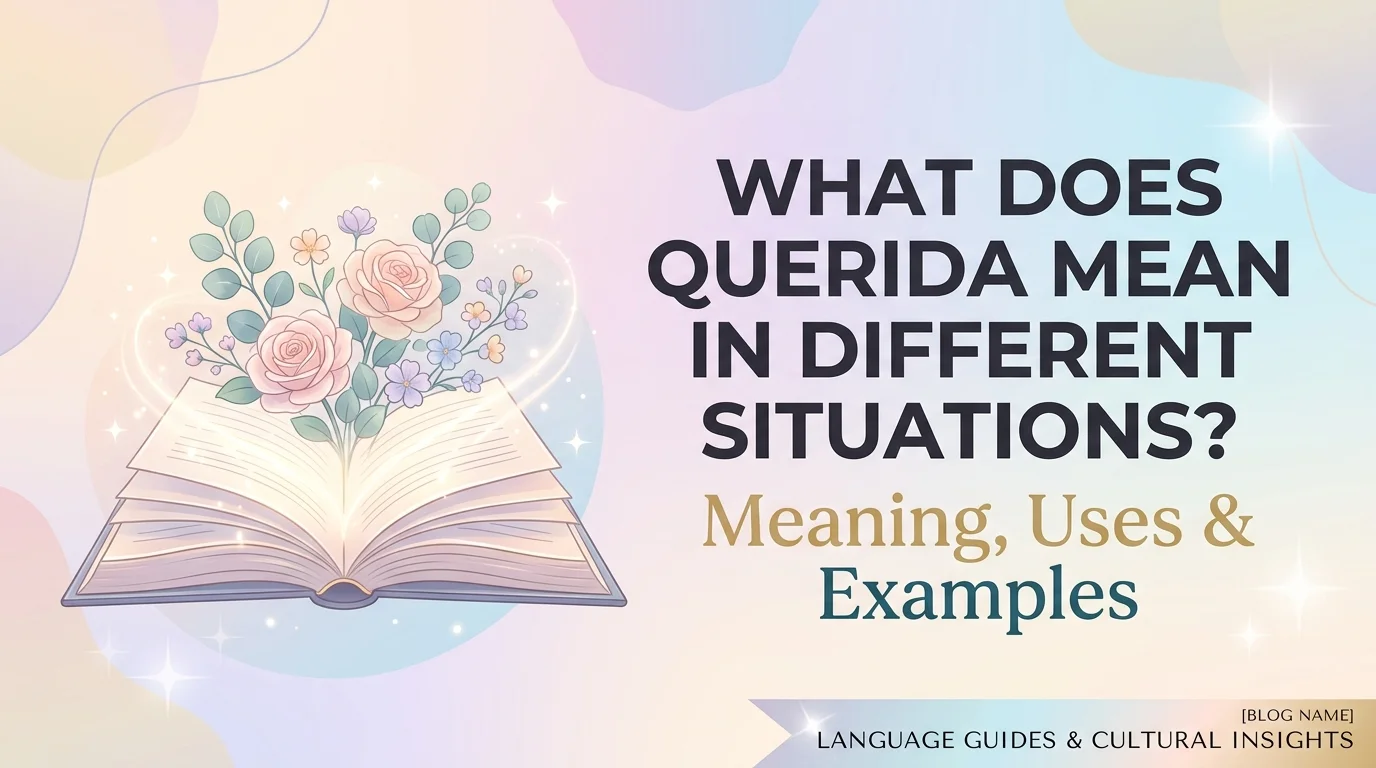 What Does Querida Mean in Different Situations