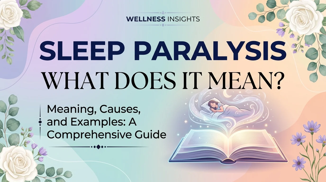 What Does “Sleep Paralysis Meaning” Mean