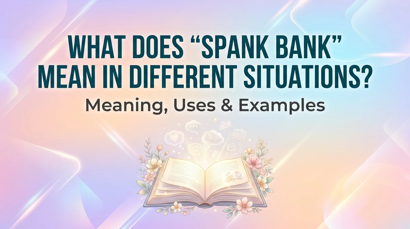 What Does Spank Bank Mean in Different Situations