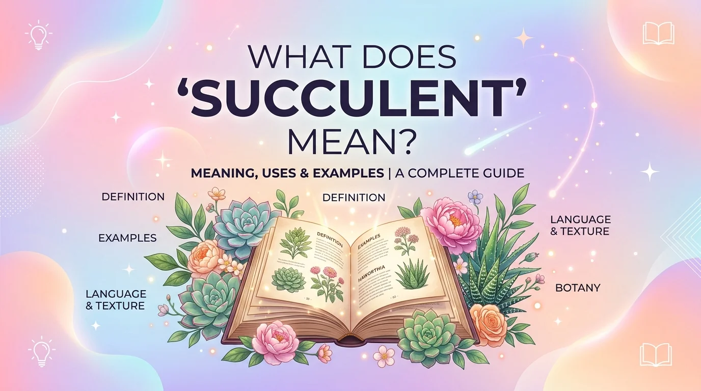 What Does Succulent Mean