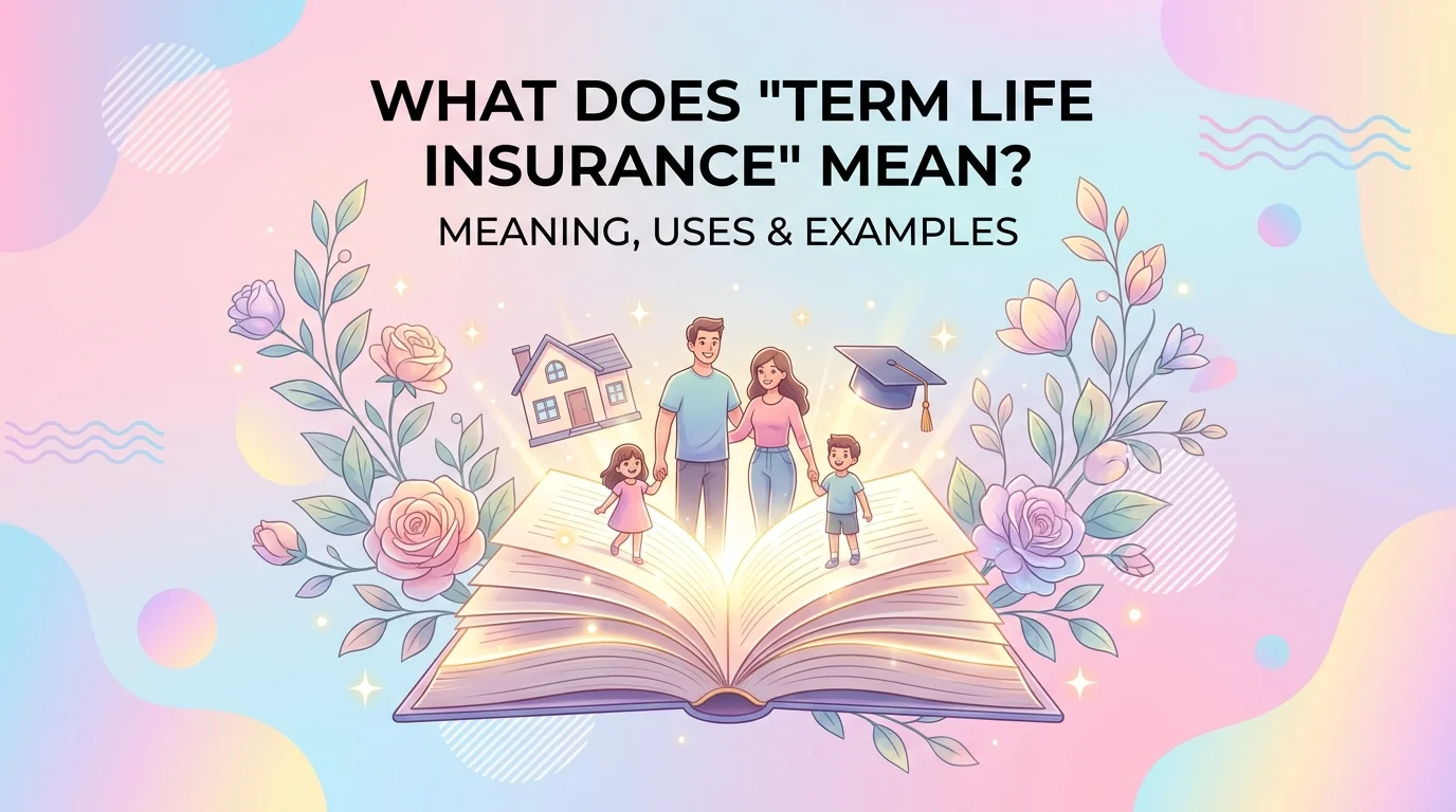 What Does Term Life Insurance Mean