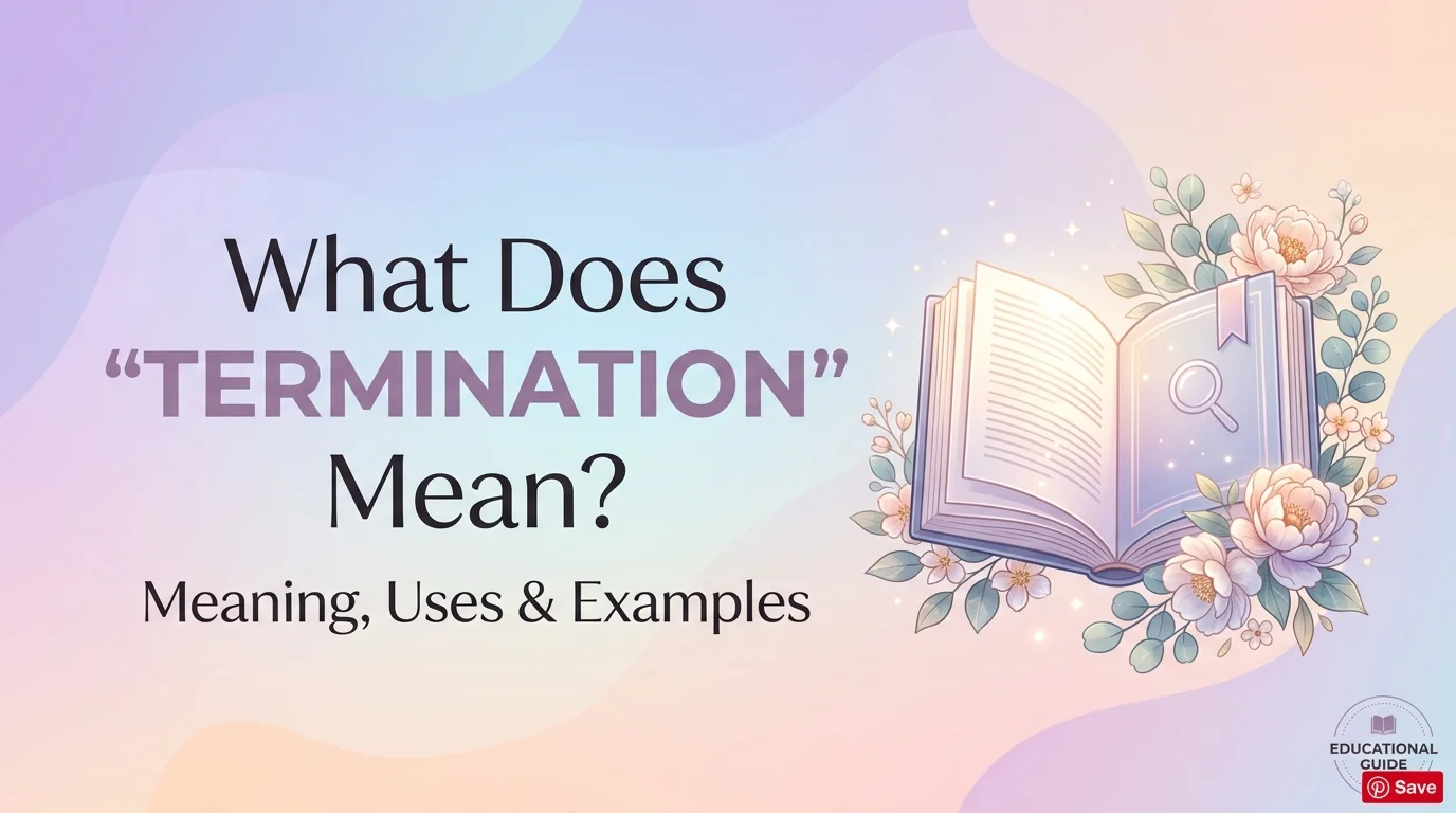What Does Termination Mean