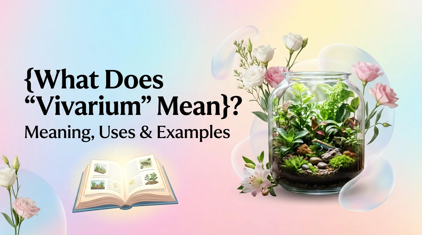 What Does Vivarium Mean