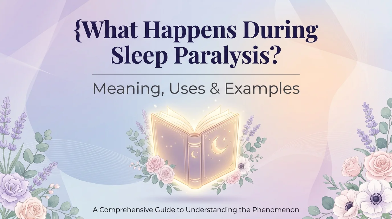 What Happens During Sleep Paralysis