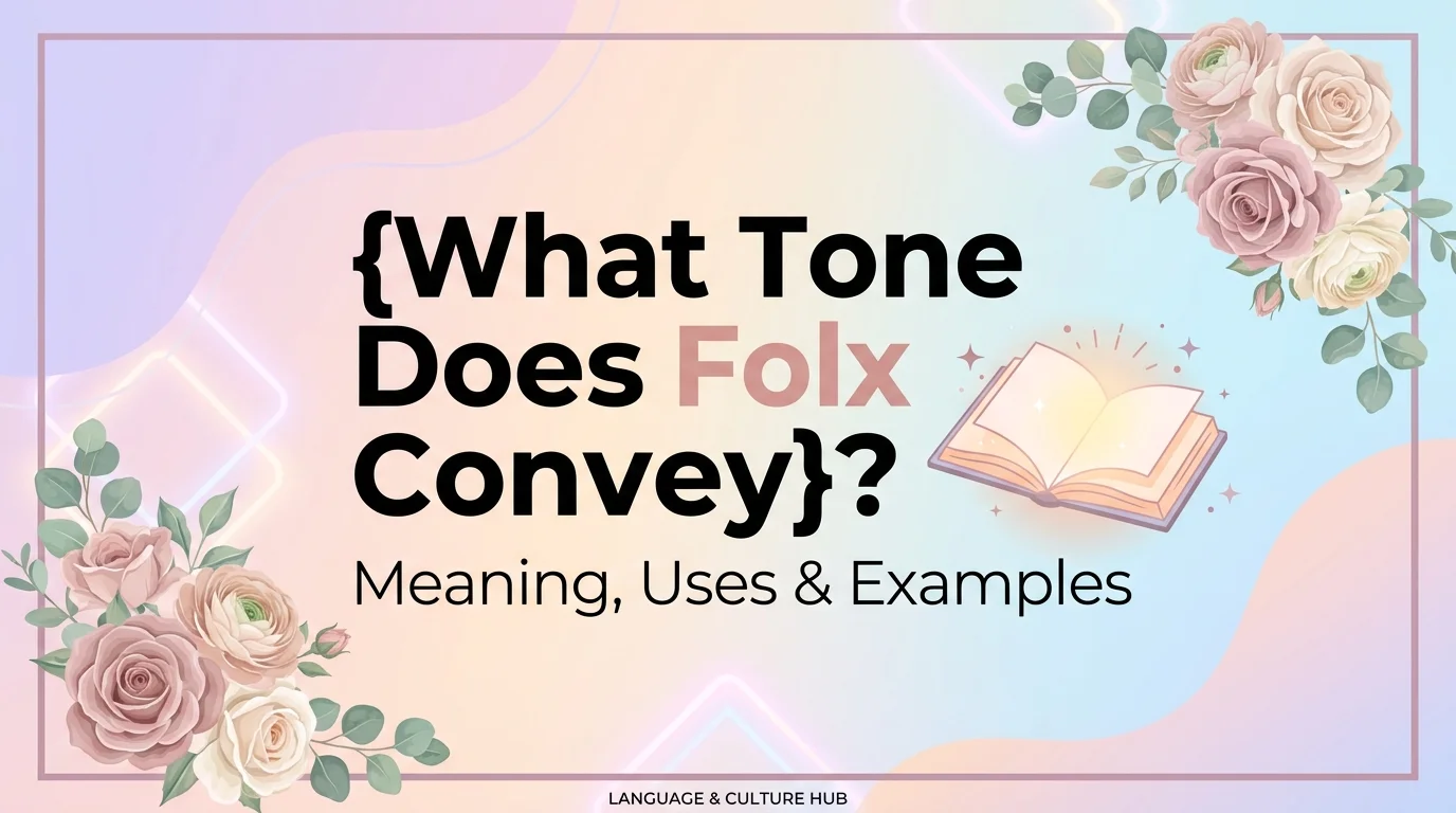 What Tone Does Folx Convey