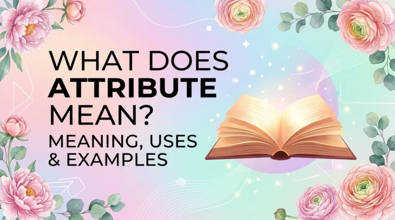 attribute meaning