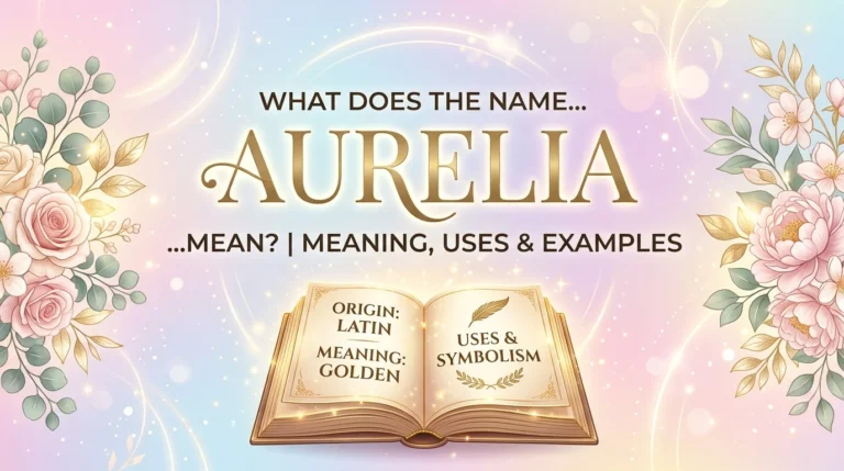 aurelia name meaning