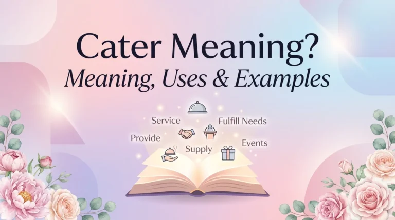 cater meaning