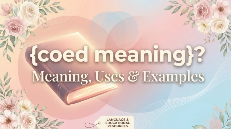 coed meaning