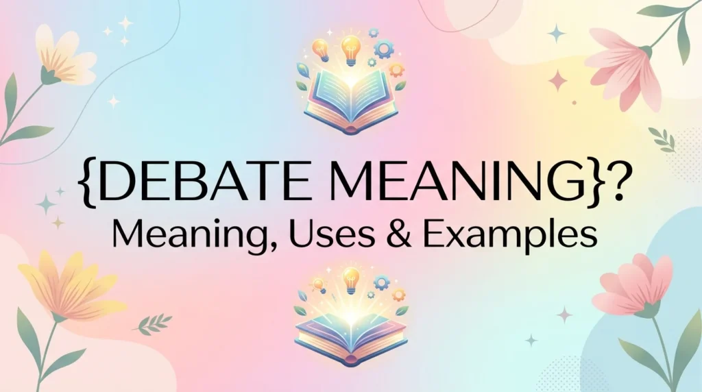 debate meaning