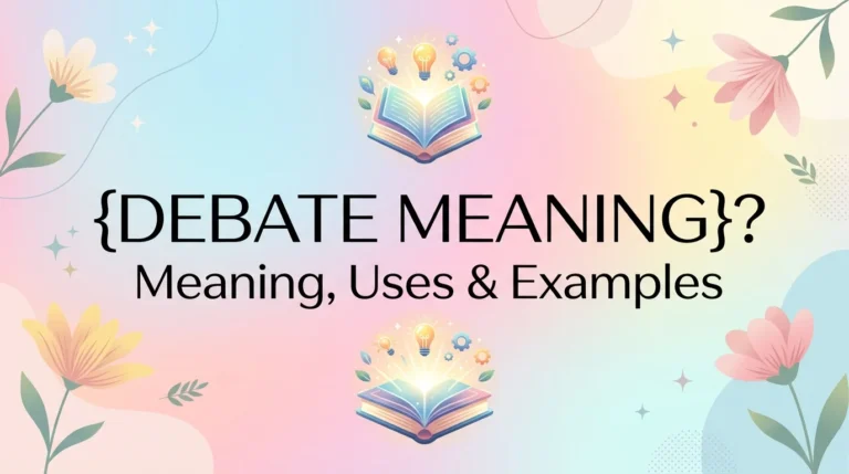 debate meaning