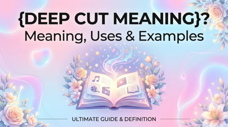 deep cut meaning