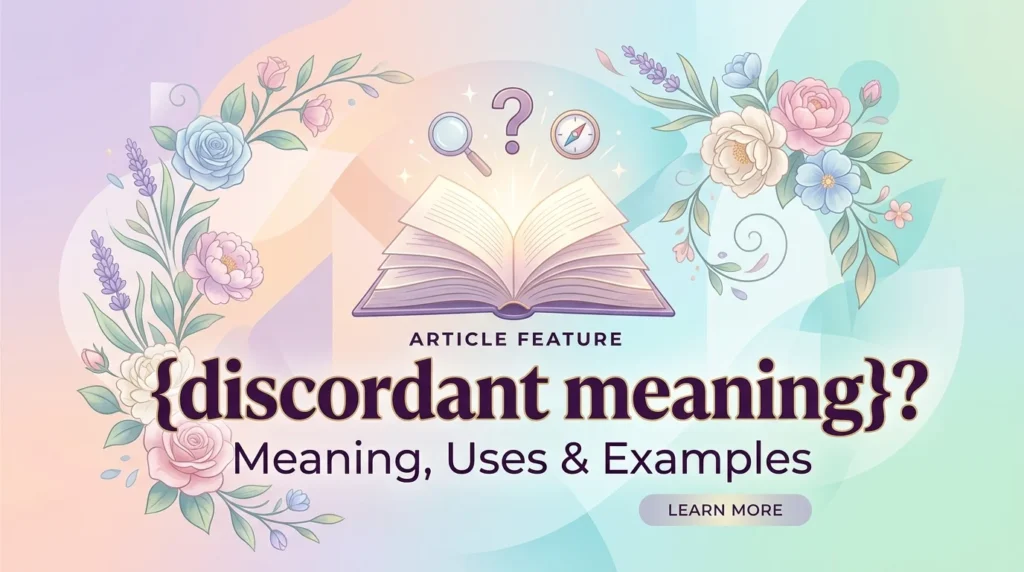 discordant meaning