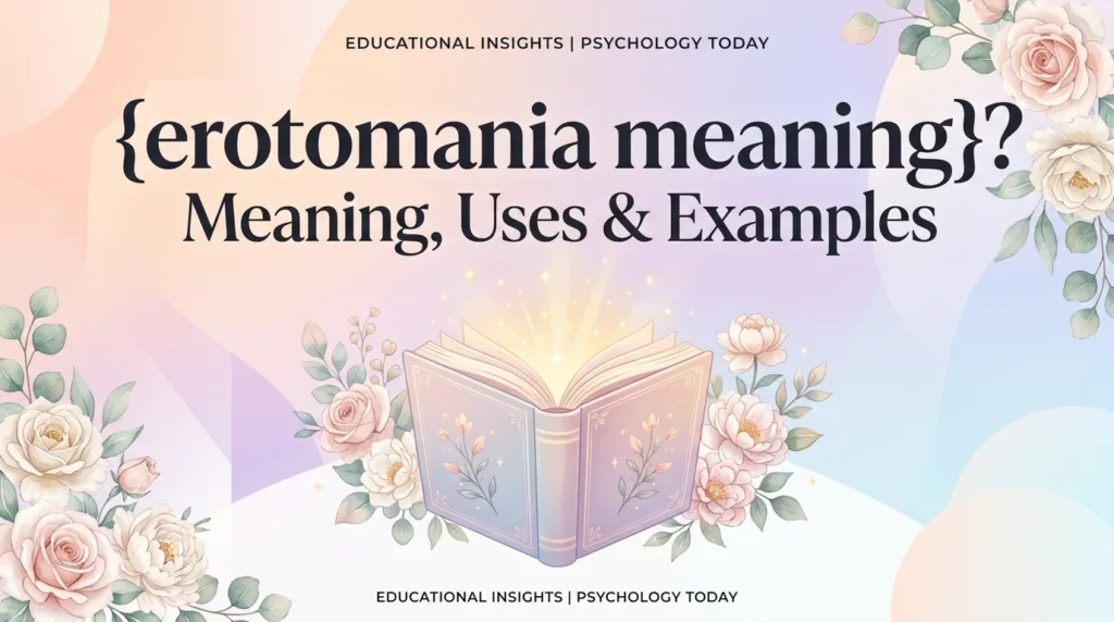 erotomania meaning