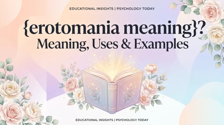erotomania meaning