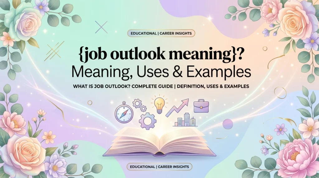 job outlook meaning