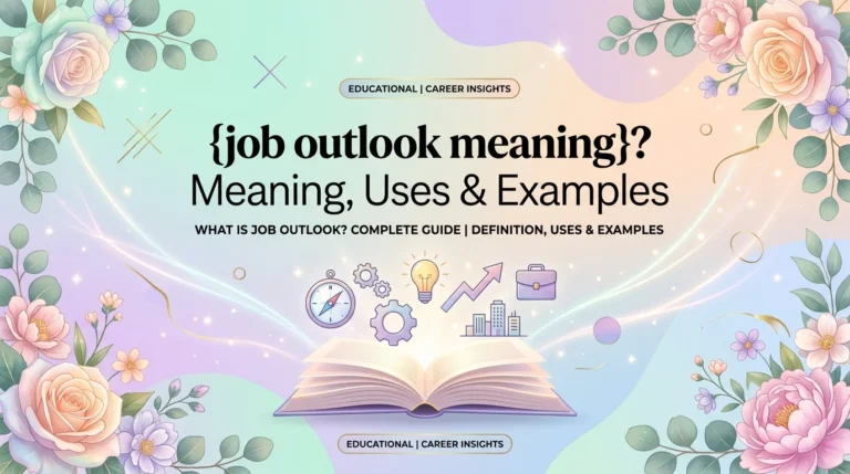 job outlook meaning