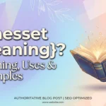 knesset meaning