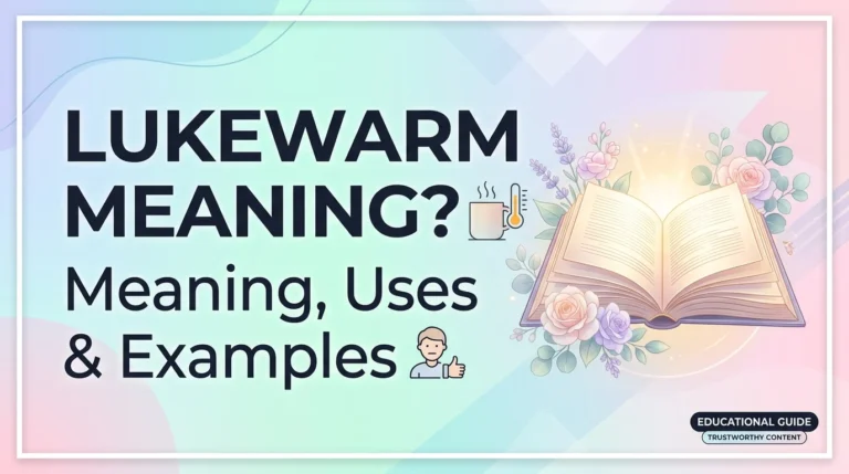 lukewarm meaning
