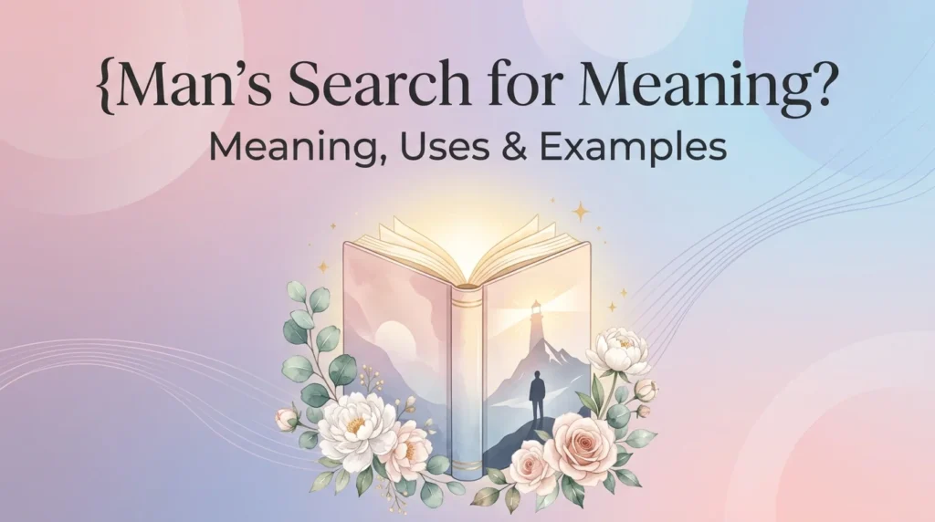 man search for meaning