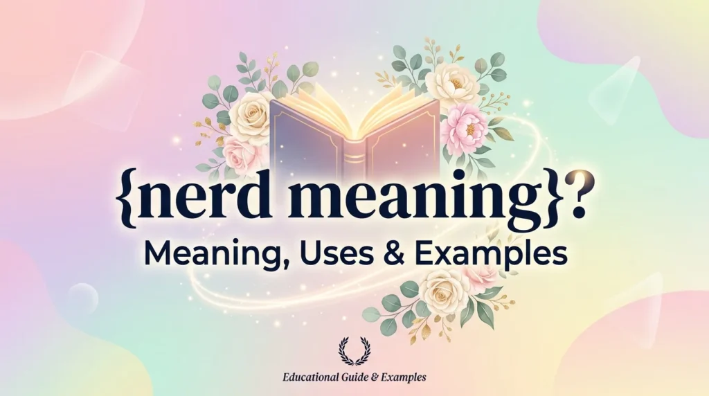 nerd meaning