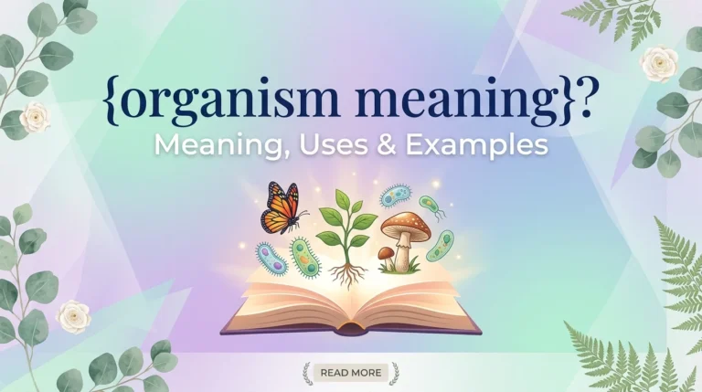 organism meaning