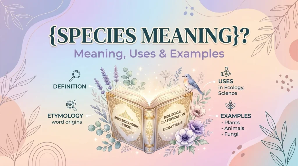 species meaning