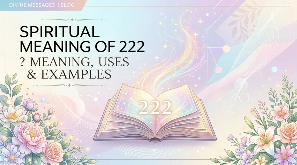 spiritual meaning of 222