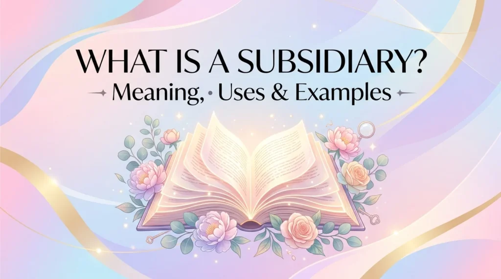 subsidiary meaning