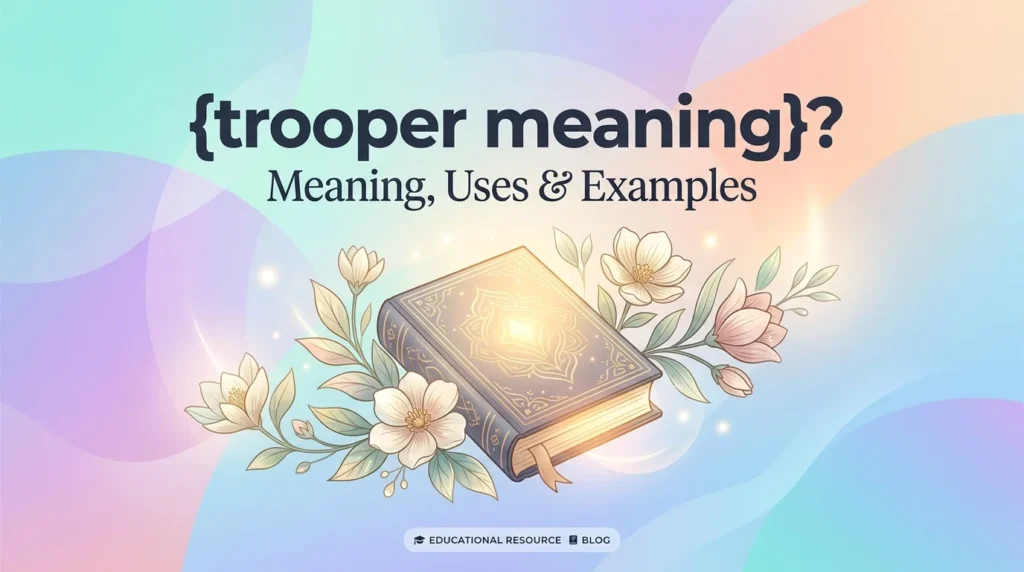 trooper meaning